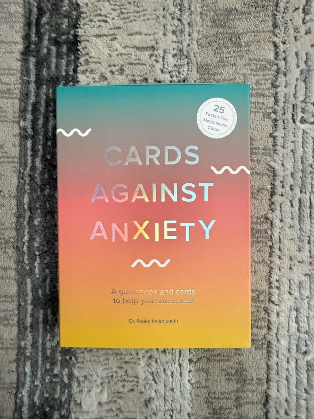 Cards Against Anxiety book and Mindfulness Cards. New in box